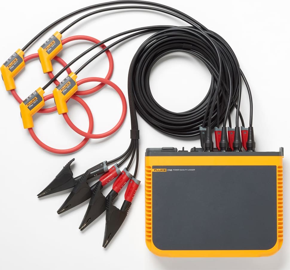 Fluke 1748/30/EUS Three-Phase Power Quality Logger with 24" 3000 A iFlex current probes, EU/US version
