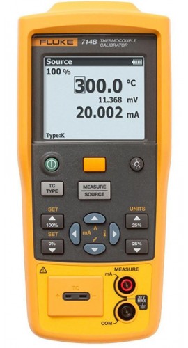 Fluke 714B Temperature Calibrator, 4 to 20 mA