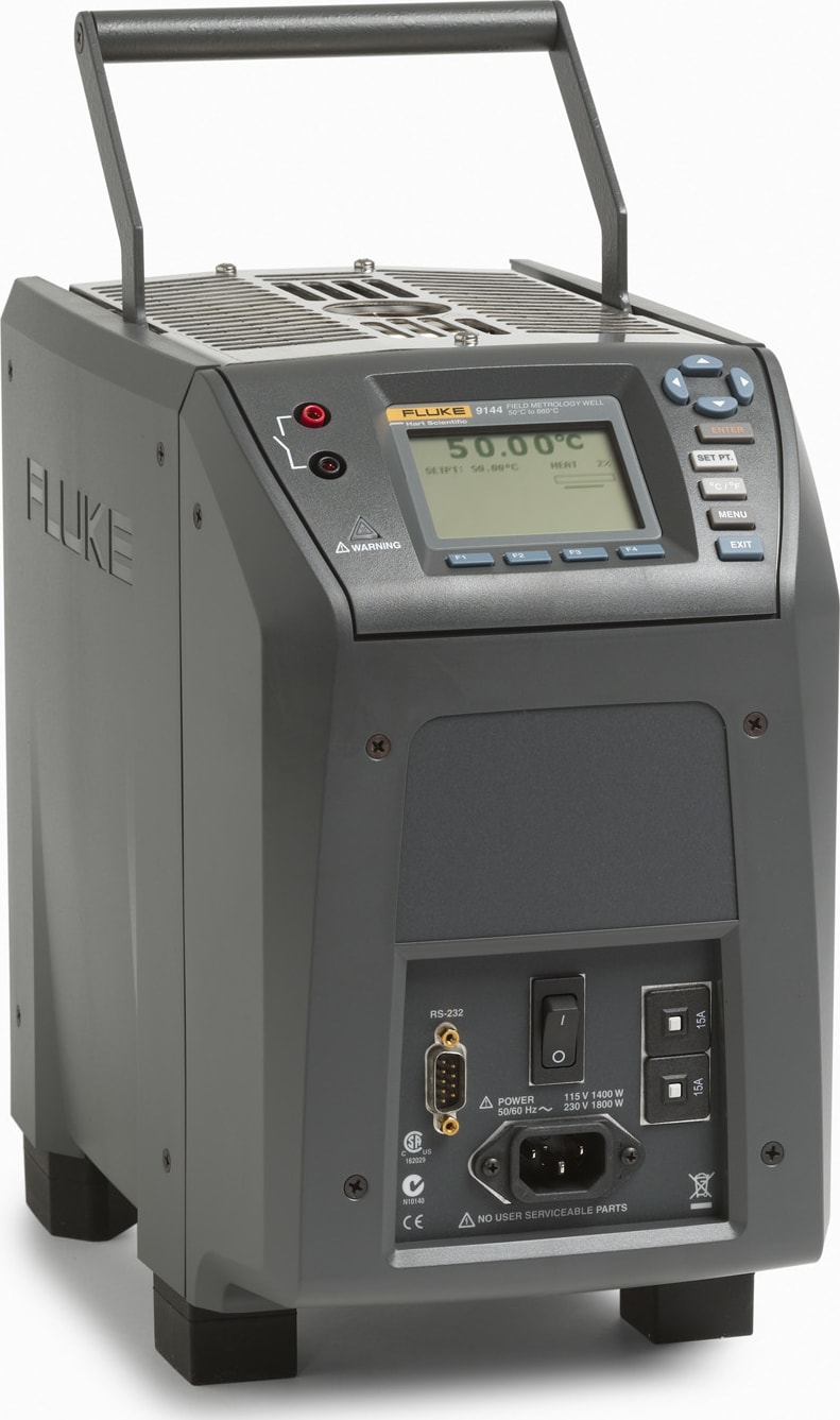 Fluke 9144-D-P-156 Field Metrology Well with D Insert (Model 9144-INSD) and Process Electronics, 122 to 1220°F
