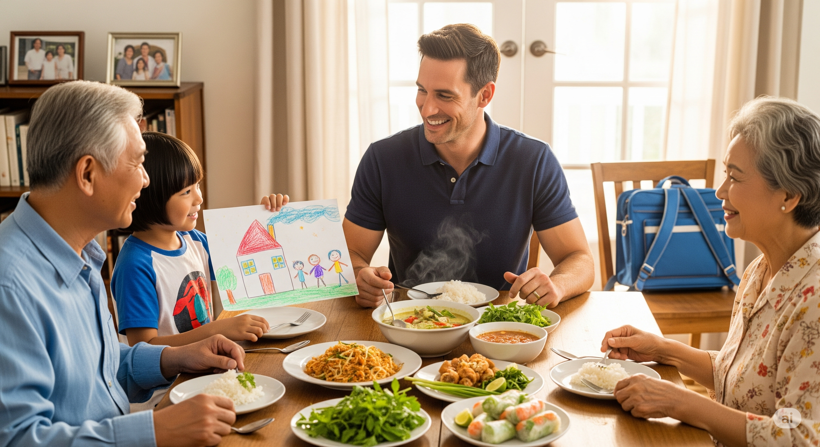 ผู้หญิงนั่งทำงานริมทะเลอย่างอิสระ