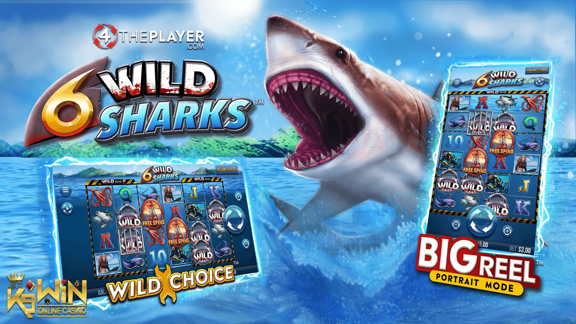 K9WIN เกม 6 Wild Sharks สล็อตทะเลน้ำลึก ท้ายบท