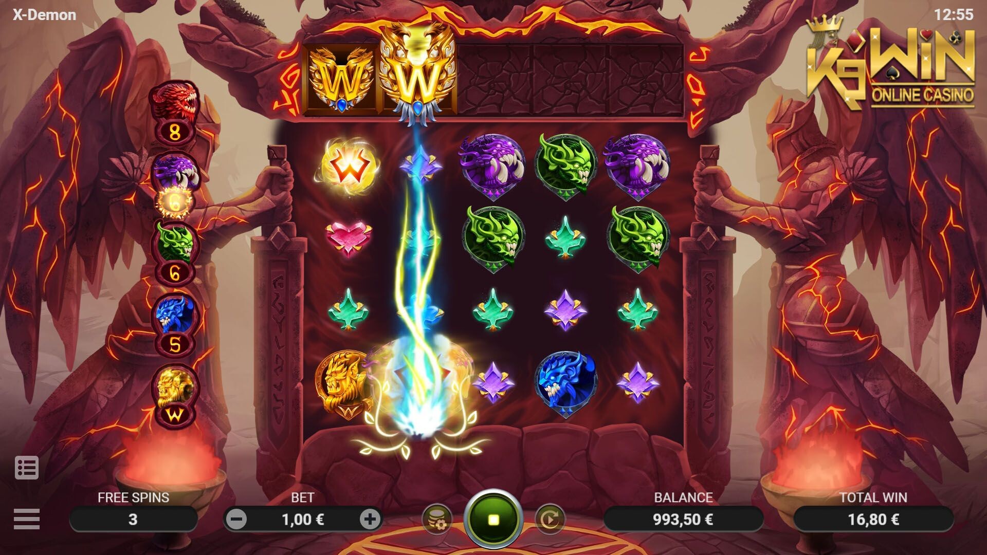 K9WIN เกม X Demon สล็อตเอ็กซ์ ดีม่อน กลางบท