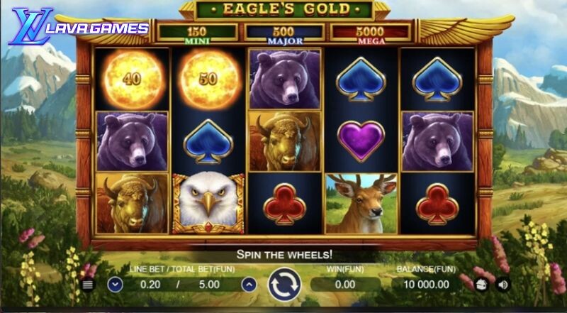 Lavagame เกม Eagle Gold สล็อตอินทรีย์ทรงพลังราชาแห่งท้องฟ้า กลางบท