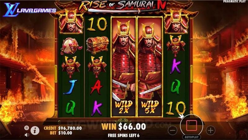 Lavagame เกม Rise of Samurai 4 สล็อตเทพเจ้าธอร์ กลางบท