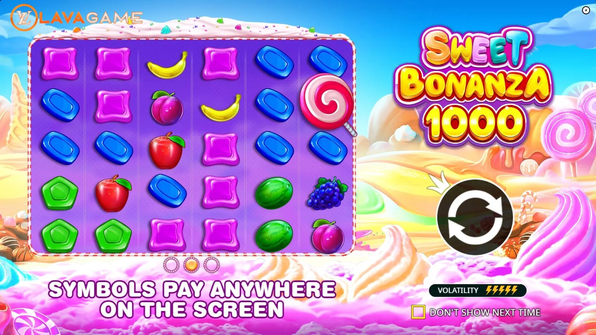 Lavagame เกม Sweet Bonanza 1000 สล็อตสวีทโบนันซ่า 1000 กลางบท