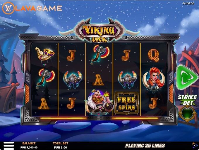 Lavagame เกม Viking Lock สล็อตไวกิ้งล็อค กลางบท