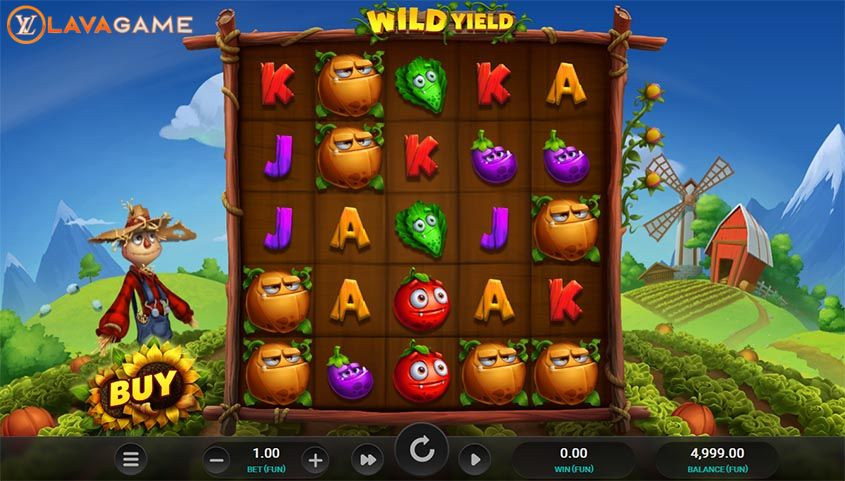 Lavagame เกม Wild Yield สล็อตผลผลิต รีแลค กลางบท