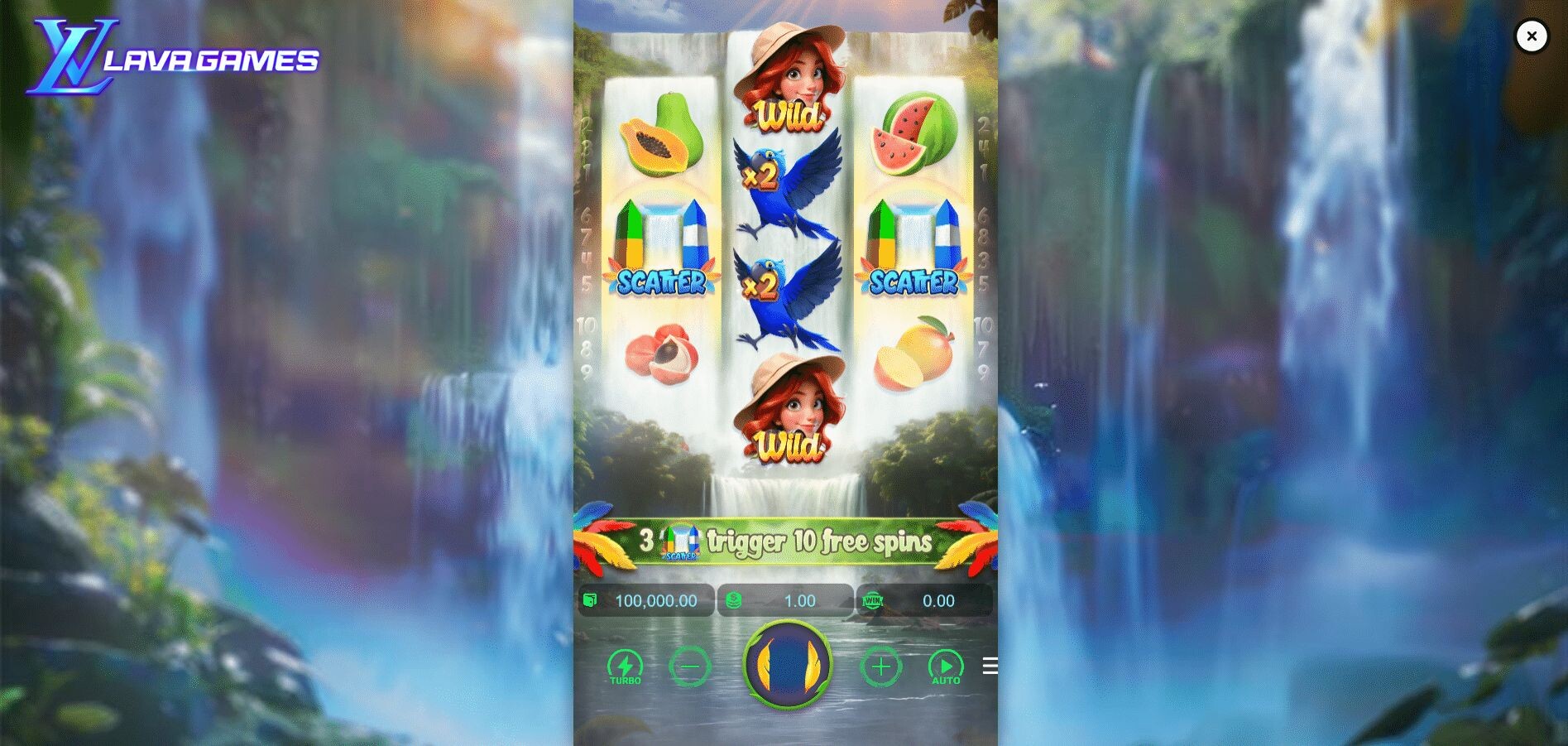 Lavagame เกม Wings of Iguazu สล็อตปีกของอิเกซู กลางบท