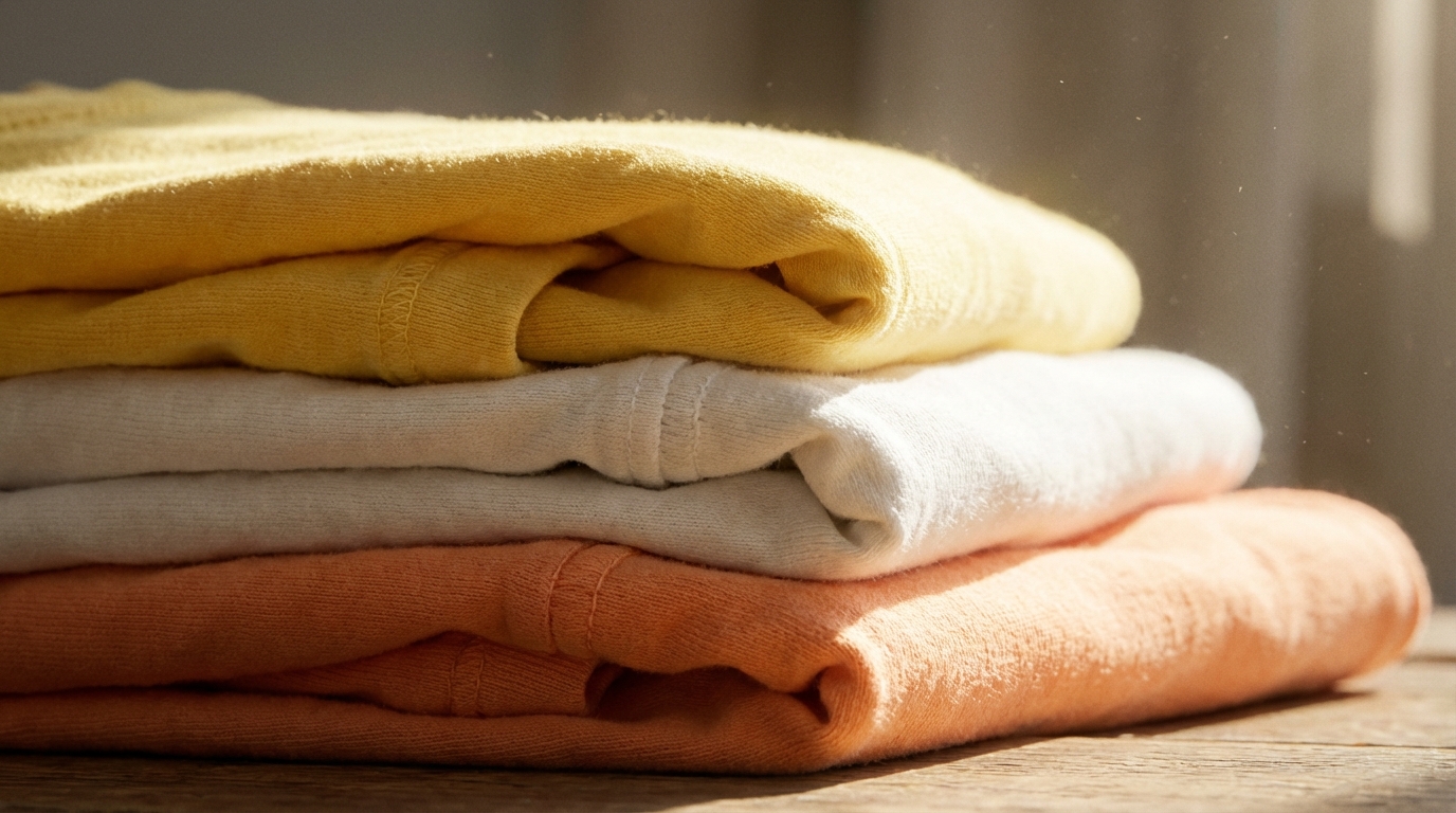 เสื้อยืดคอตตอนสีพื้น