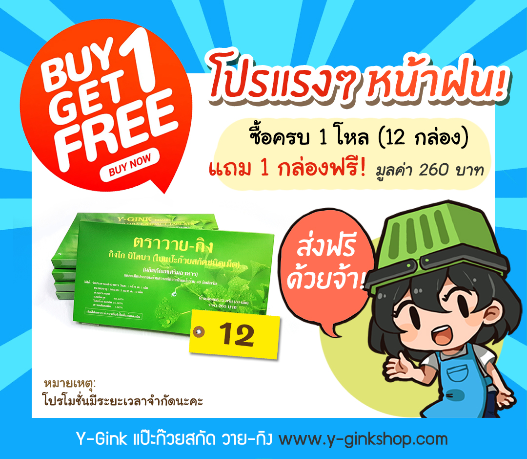 แปะก๊วยวายกิง, แปะก๊วยหมอชำนาญ, แปะก๊วยสกัด, แปะก๊วย, วายกิง, วาย-กิง, หมอชำนาญ, เกรียงศักดิ์, Y-Gink, YGink