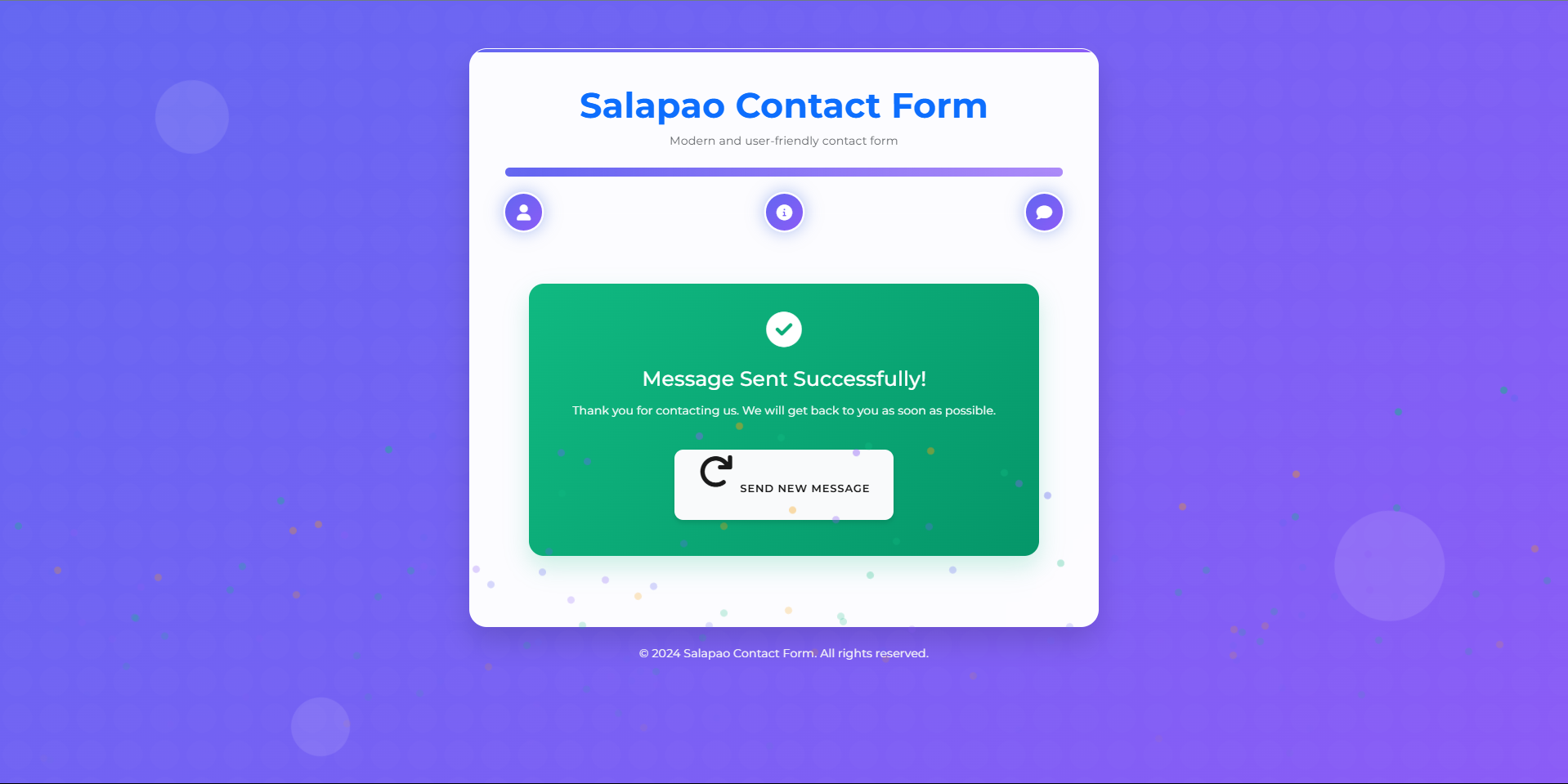 Salapao Contact Form - Modern Contact Form