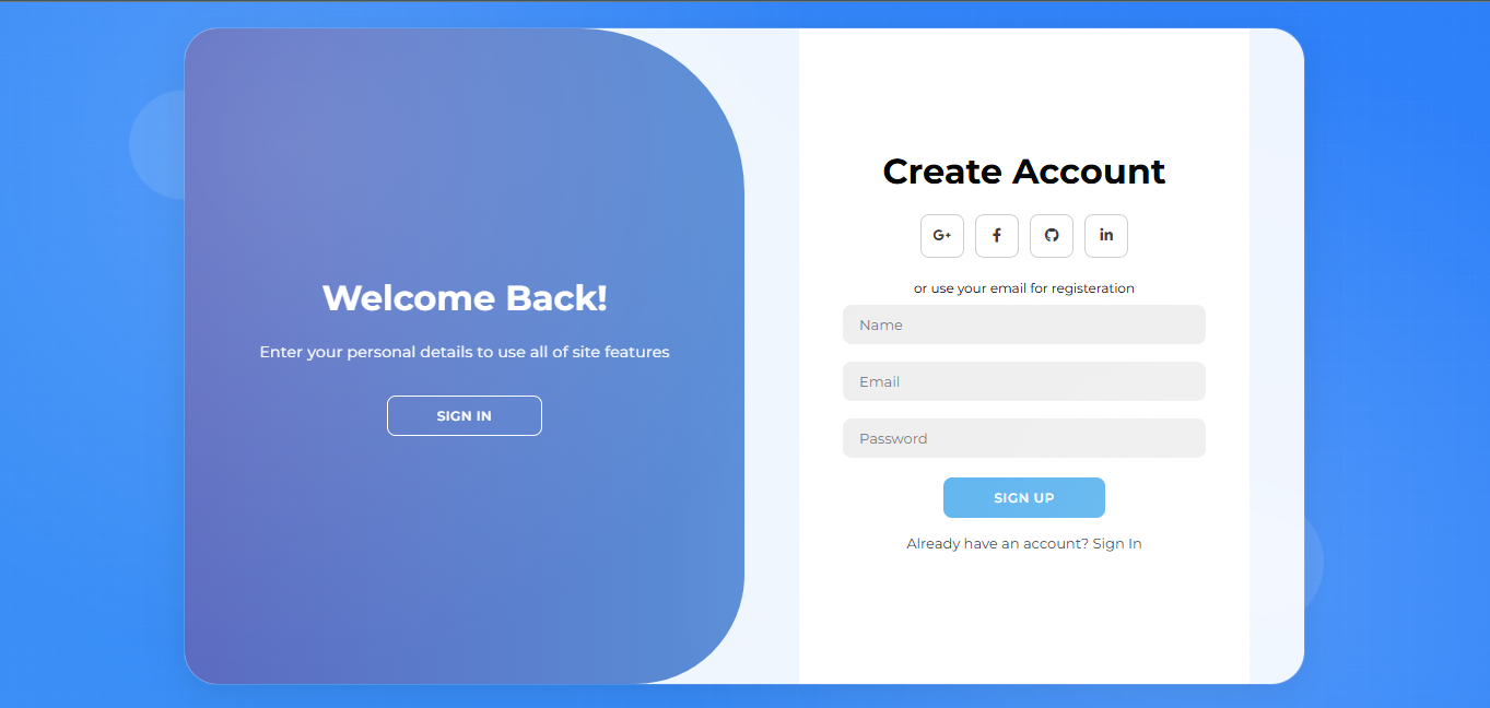 Salapao Register And Login Form