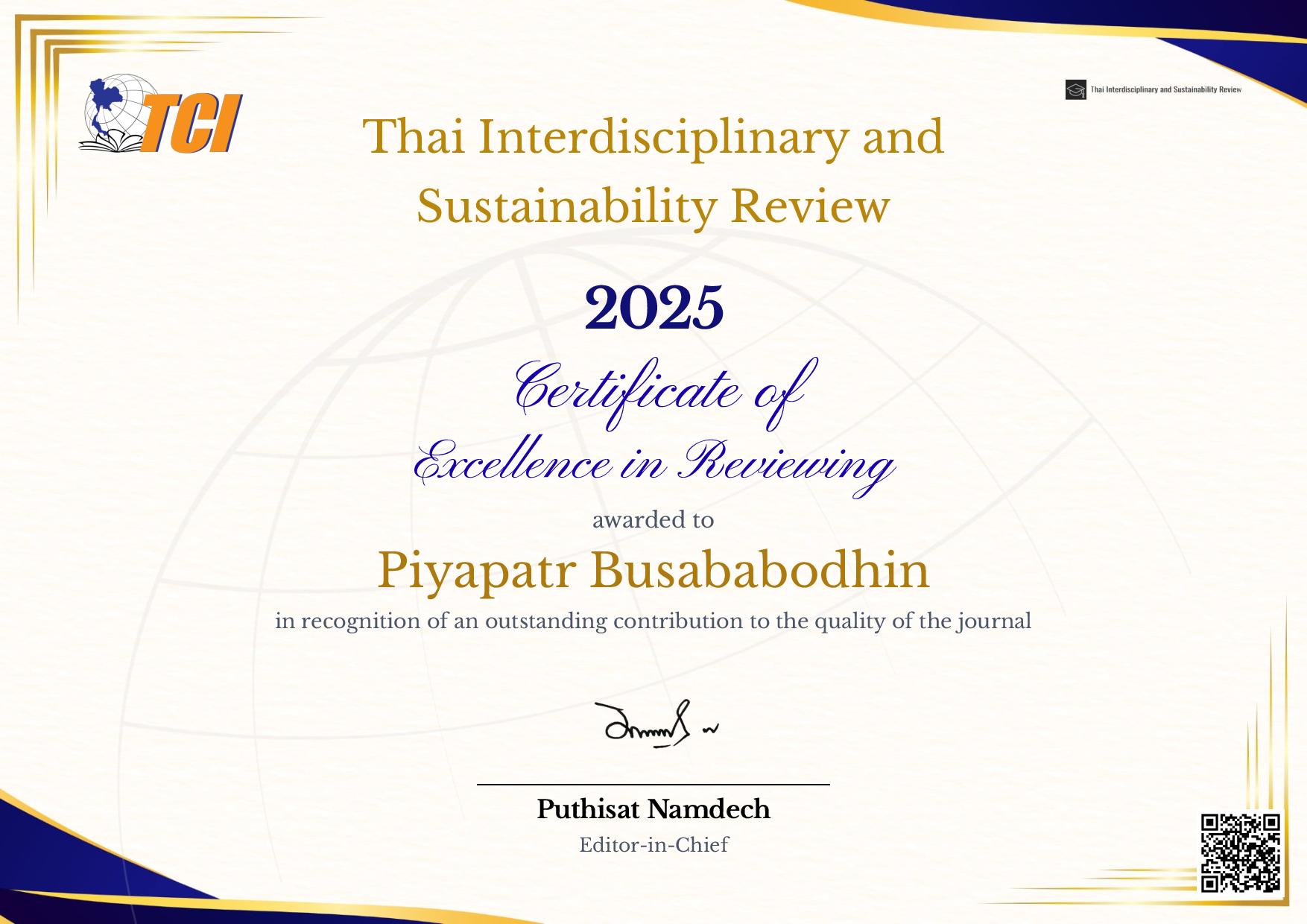 TISR Piyapatr Busababodhin