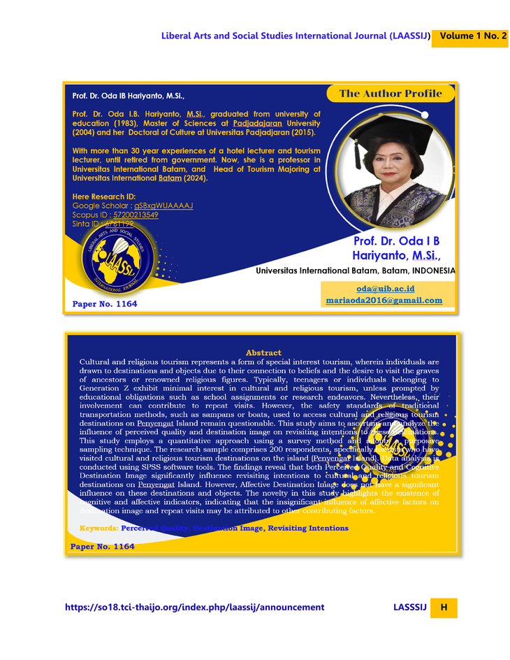 The First Author Profile LAASSIJ Vol.1 No. 2 8