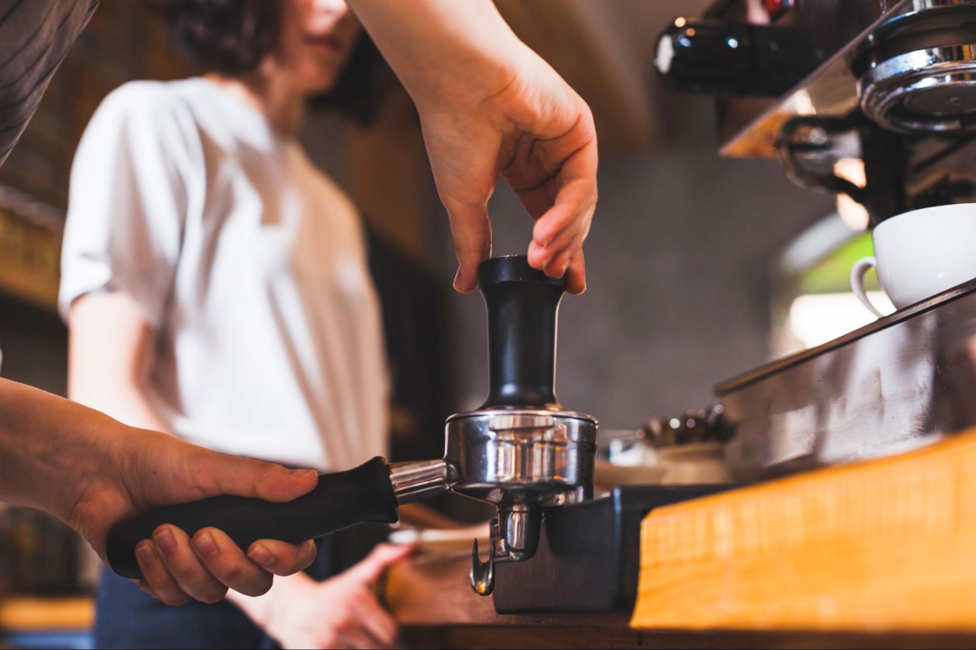 การเรียนบาริสต้าและชงกาแฟ