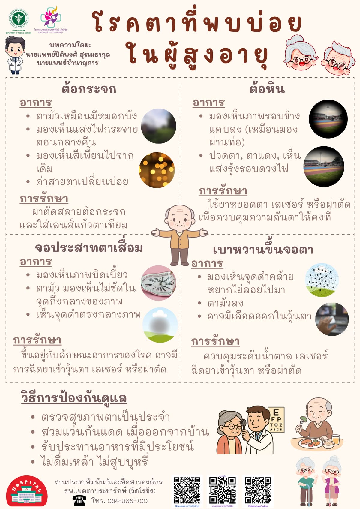 โรคตายอดฮิตที่พบบ่อยในผู้สูงวัย