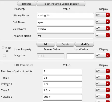 ตั้งค่าแรงดัน vpwl สำหรับ Supply ของวงจรออปแอมป์เพื่อทดสอบ Transient simulation