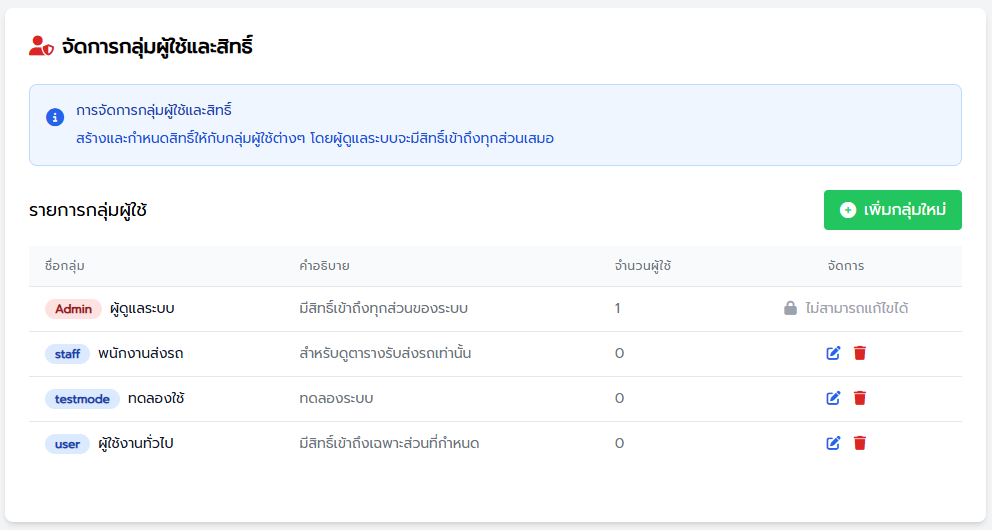 ระบบจัดการผู้ใช้งาน KPCRM