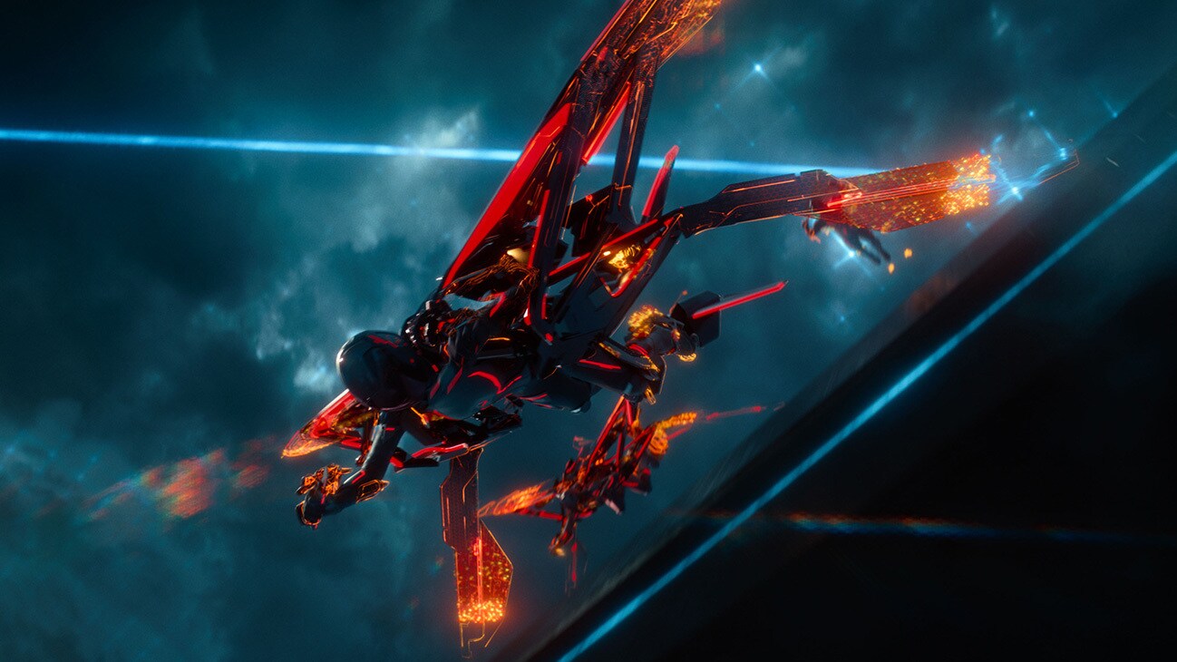 A video game scene of a flying machine
AI-generated content may be incorrect.